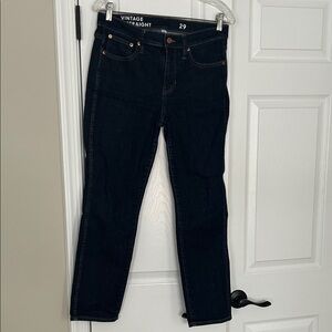 J. Crew Vintage Straight Leg Jeans - Deep Indigo